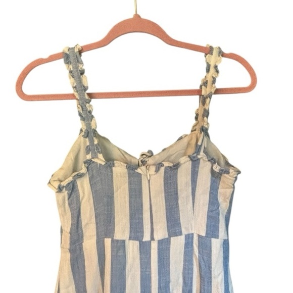 Forever 21 Blue and Cream Striped Dress Size Small (S) - Picture 4 of 6